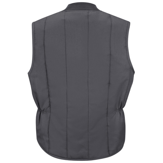 Red Kap Quilted Vest Back Charcoal VT22CH