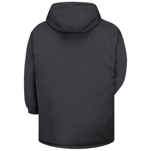 Red Kap Men's Heavyweight Parka Back Black JP70BK Back View