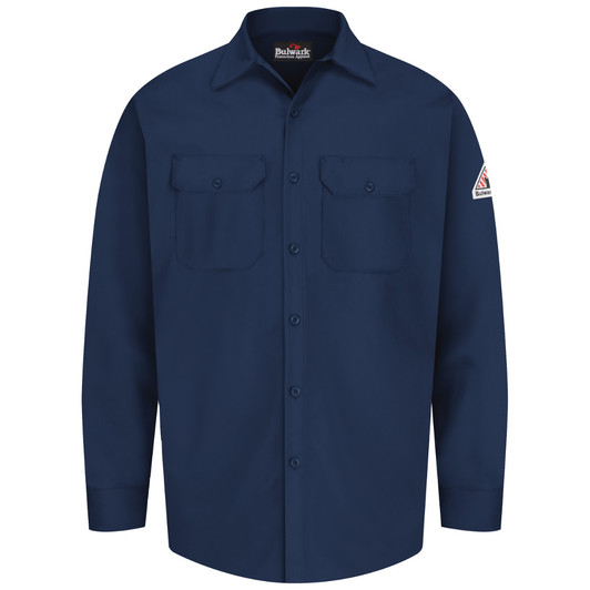 Bulwark FR Men's Midweight Excel FR Work Shirt - SEW2NV