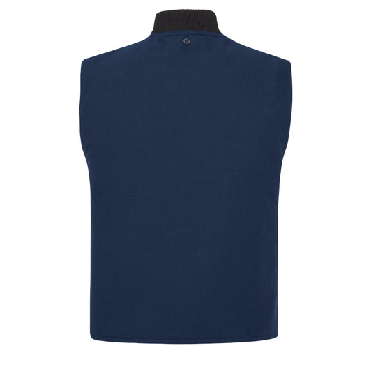 Bulwark FR Men's Lightweight Nomex FR Vest Jacket Liner - LNS8NV Back View