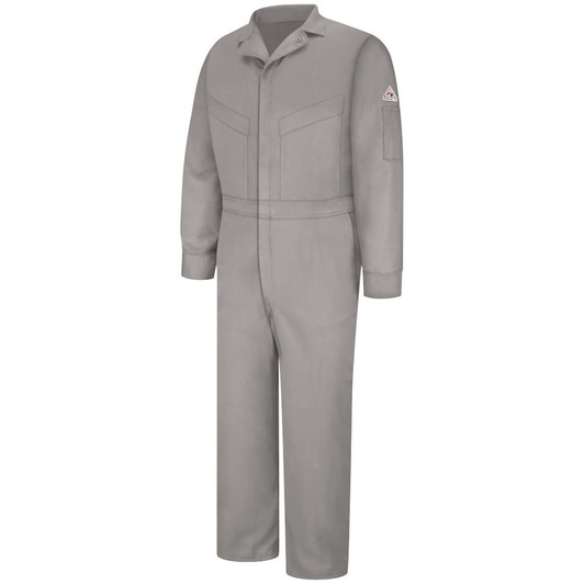 Bulwark FR Men's Lightweight Excel FR Comfortouch Deluxe Coverall - CLD4GY