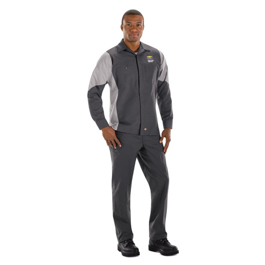 Chevrolet Long Sleeve Crew Shirt - 1924CG - Worn with Matching Work Pants