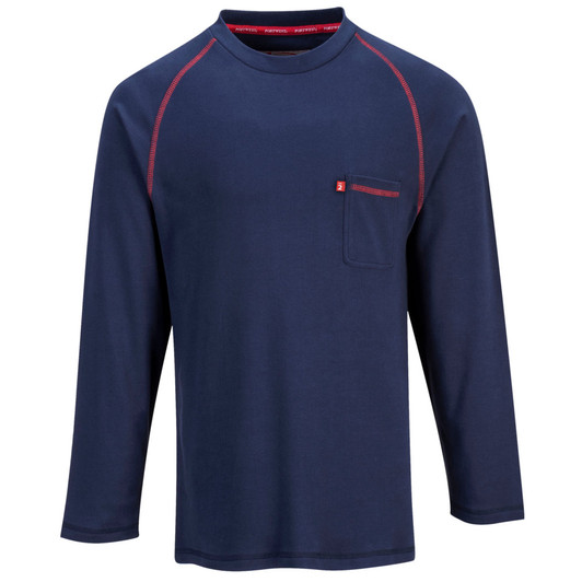 Portwest Bizflame FR Crew Neck - FR01 - Navy Portwest Bizflame FR Crew Neck - FR01 - Navy