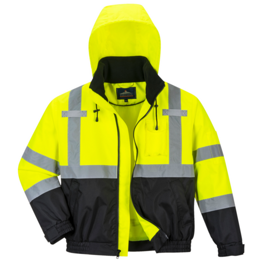 Portwest Hi-Vis Premium 2-in-1 Bomber - US364 - Outer Jacket View Portwest Hi-Vis Premium 2-in-1 Bomber - US364 - Outer Jacket View
