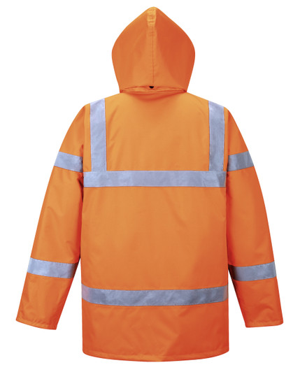 Portwest Hi-Vis Traffic Jacket - URT30 Back View Portwest Hi-Vis Traffic Jacket - URT30 Back View