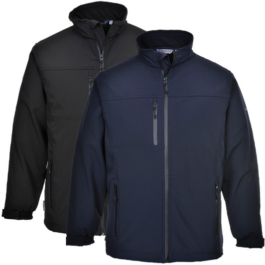 Portwest Softshell Jacket - UTK50 Black Navy Portwest Softshell Jacket - UTK50 Black Navy