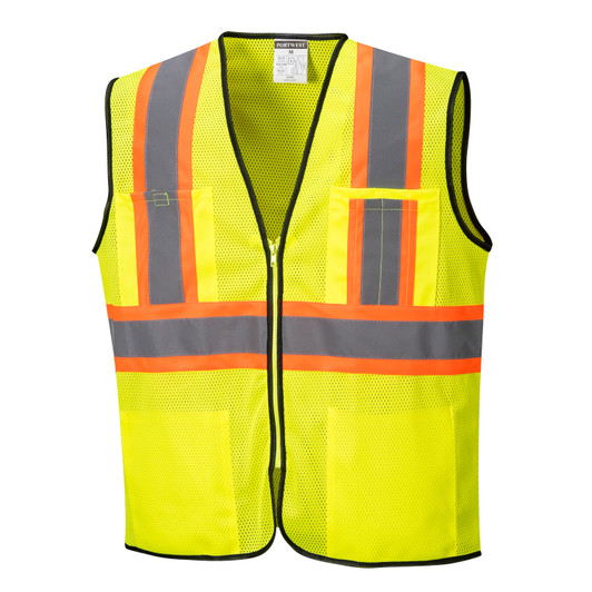 Portwest Frisco Contrast Vest - US381 Yellow Portwest Frisco Contrast Vest - US381 Yellow