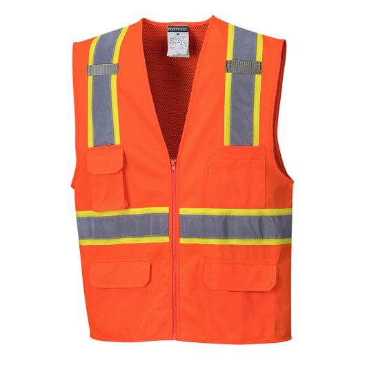 Portwest Jackson Contrast Hi-Vis Vest - US372 Portwest Jackson Contrast Hi-Vis Vest - US372