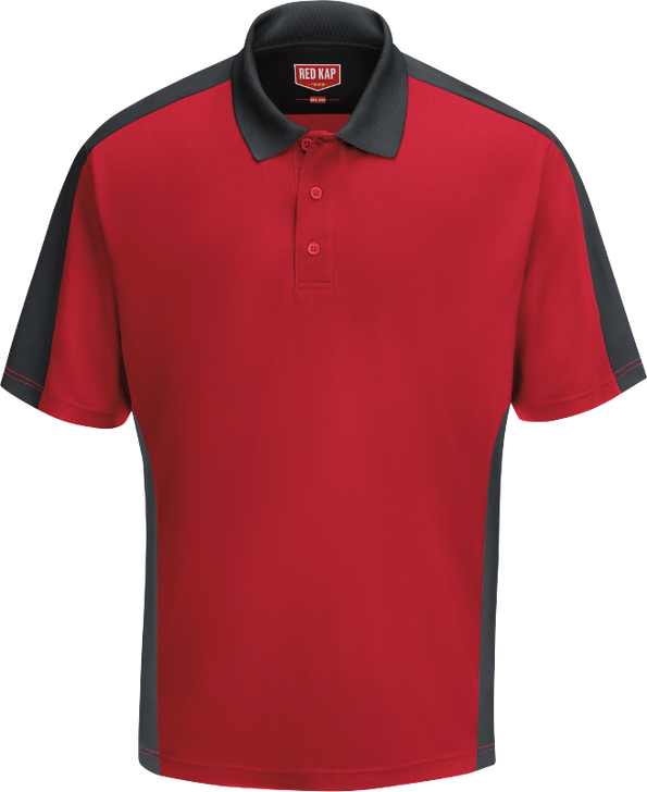 Red Kap Men's Two Tone Polo SK54 - Ship Free