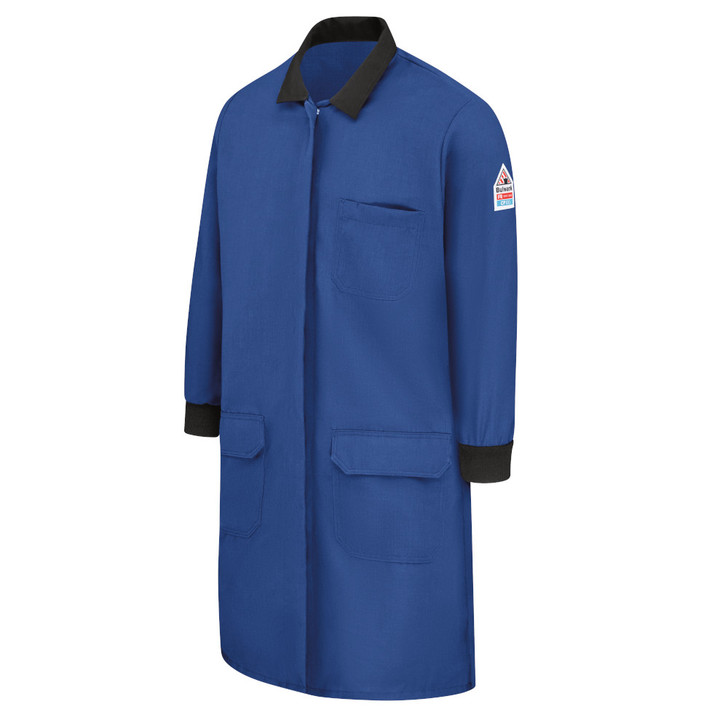 Bulwark Women's Nomex Flame Resistant (FR) / Chemical-Splash Protection (CP) Lab Coat - KNR3 Royal Blue