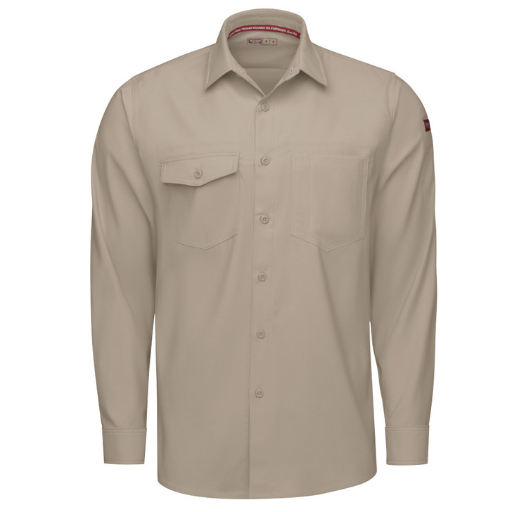 Red Kap Men's Cooling Long Sleeve Work Shirt - TSM4