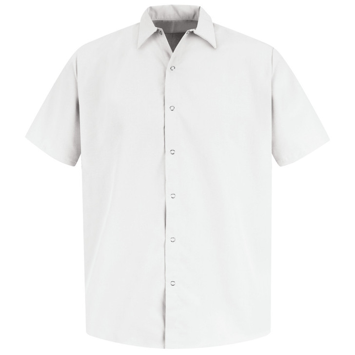 Red Kap Men's Specialized Polyester Work Shirt - SS26WH White