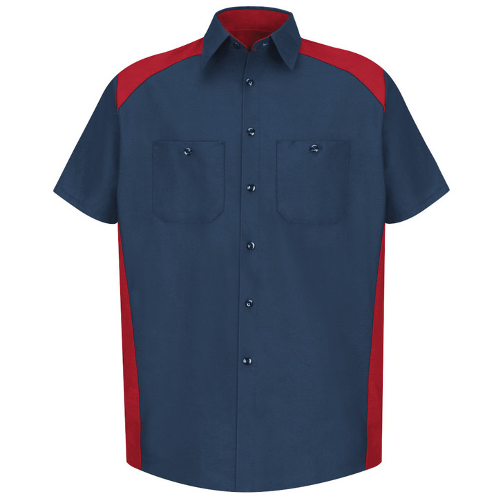 Red Kap Men's Short Sleeve Motorsports Shirt - SP28RN