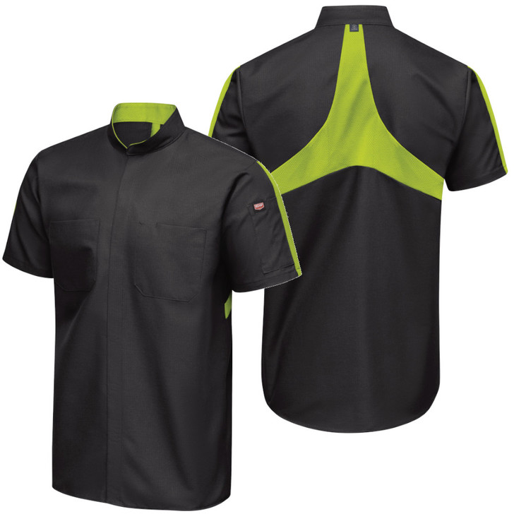 Red Kap Men's Short Sleeve Pro+ Work Shirt with Oilblok & MIMIX - SX46BY