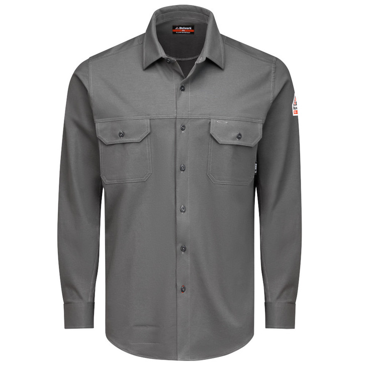 Excel Bulwark FR Men's Flex Knit Button Down Work Shirt - STG4