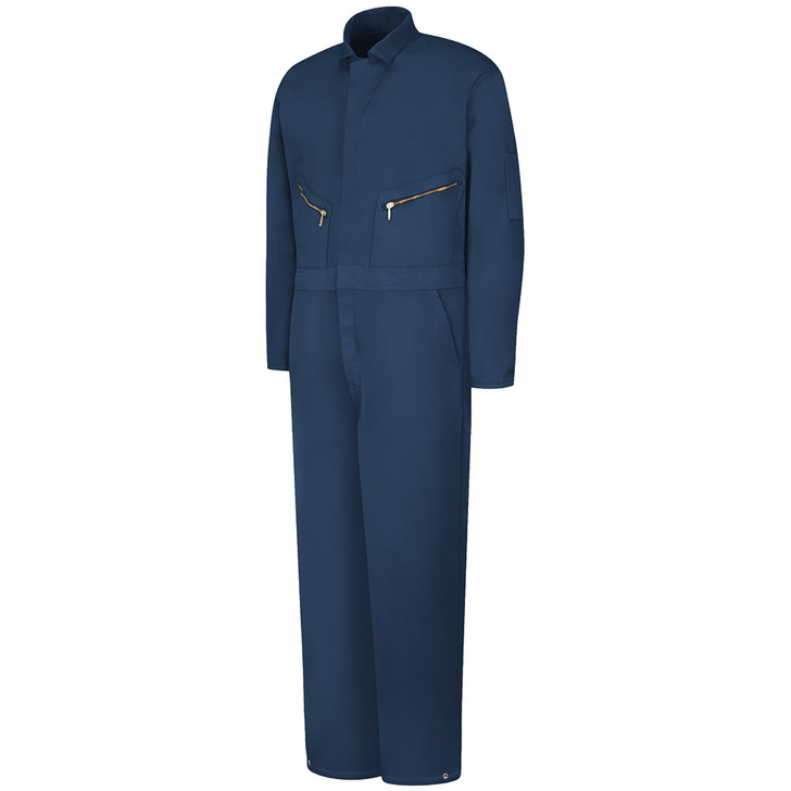 Men's Button-Front 100% Cotton Coverall, Red Kap®