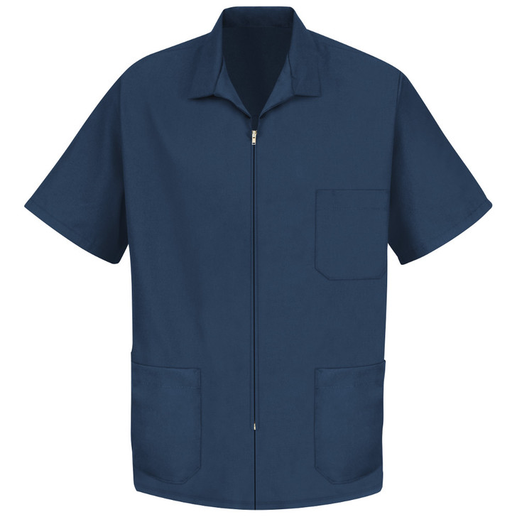 Red Kap Men's Zip-Front Smock - KP44 Navy