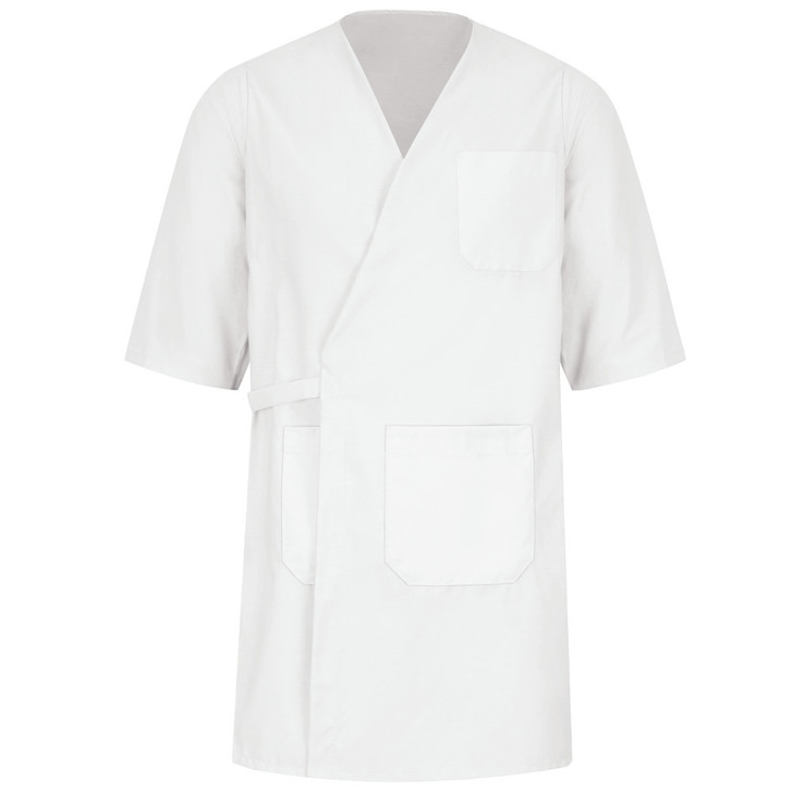 Red Kap Collarless Butcher Wrap - WP10WH