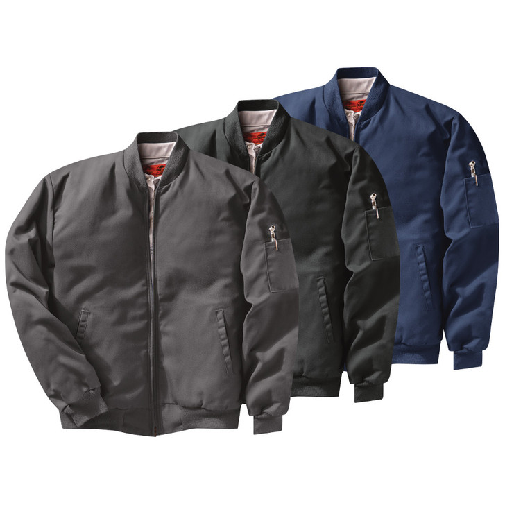 Red Kap Men's Solid Team Jacket - JT38 Black Charcoal Navy