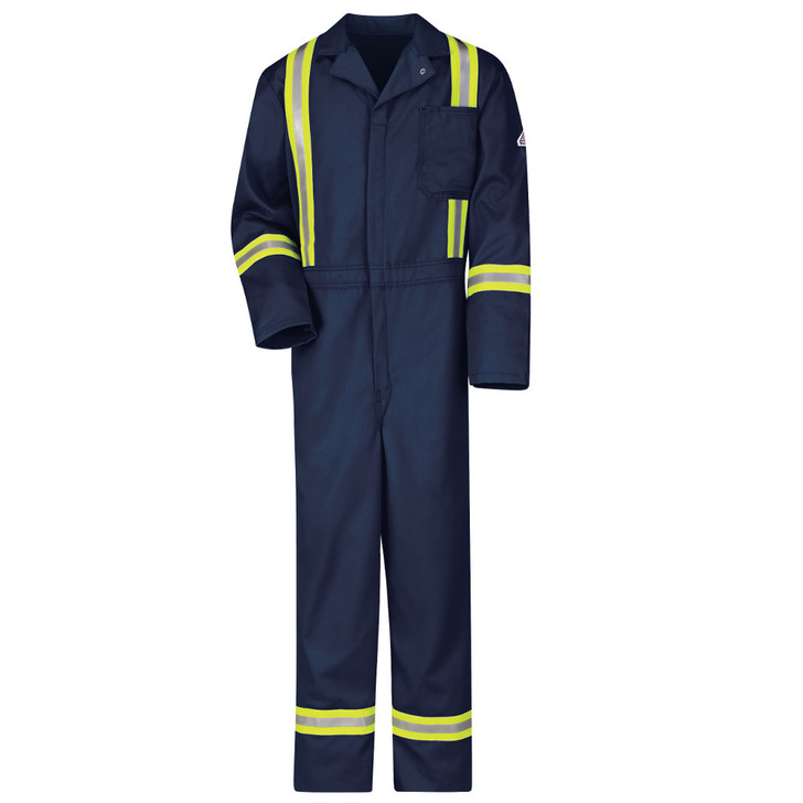 Bulwark FR Flame Resistant Classic Coverall with Reflective Trim - Excel FR - CECT  Royal Blue