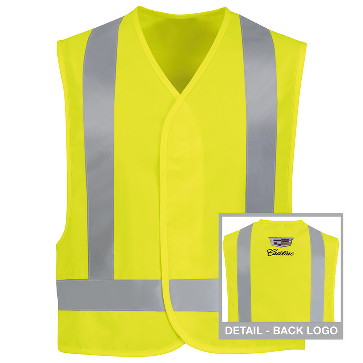 Cadillac Uniform Hi-Visibility Safety Vest - 7114CD Back