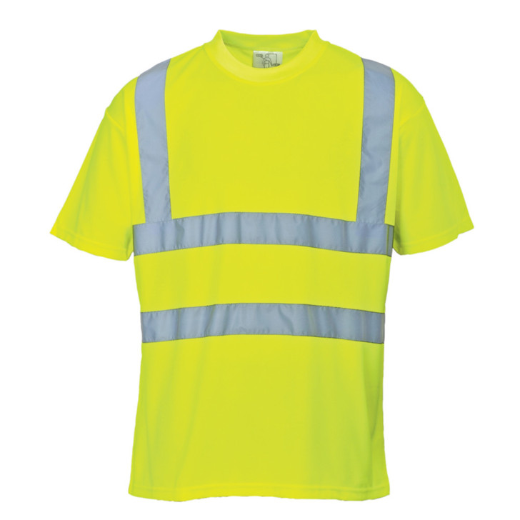 Portwest High Visibility T-Shirt - S478 Yellow with Reflective Trim