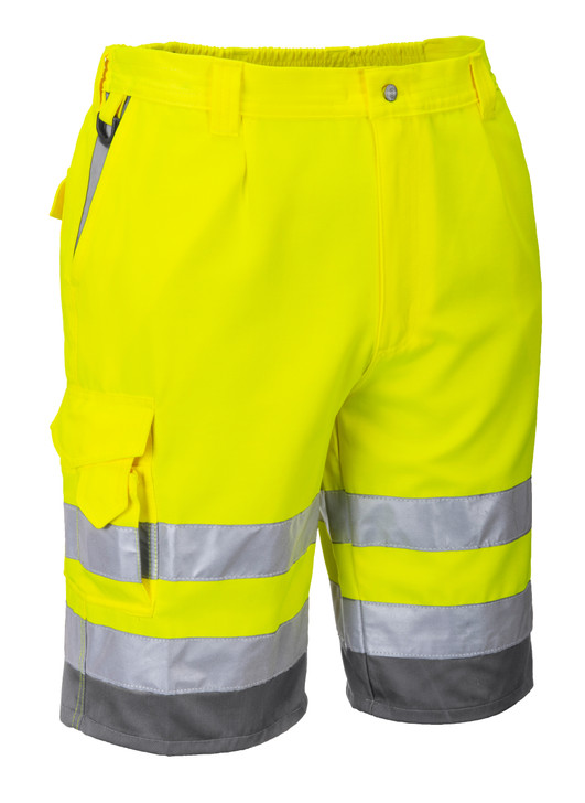 Portwest Hi-Vis Polycotton Shorts - E043 Yellow