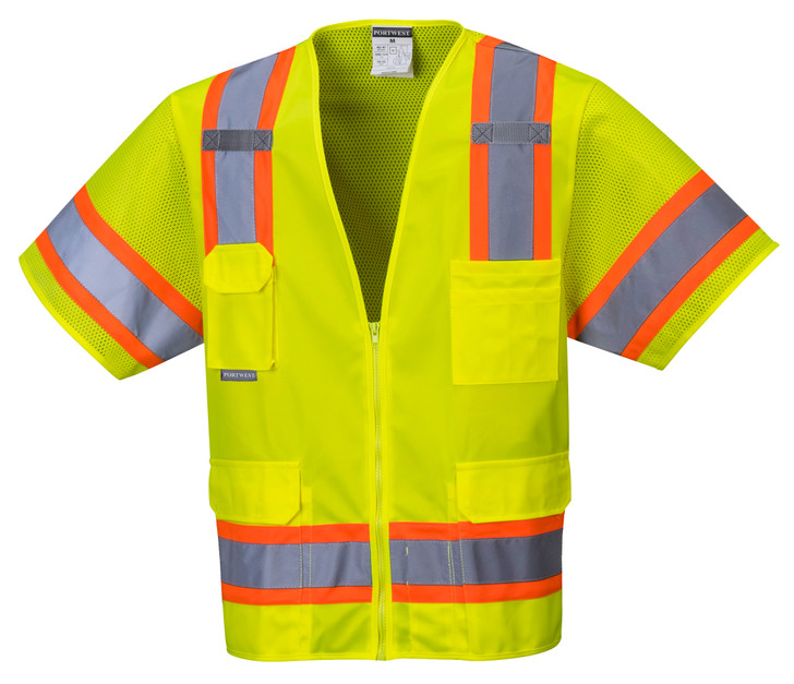 Portwest Aurora Sleeved Hi-Vis Vest - US373 Yellow