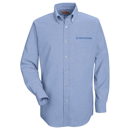 Honda Men's Long Sleeve Executive Oxford Dress Shirt