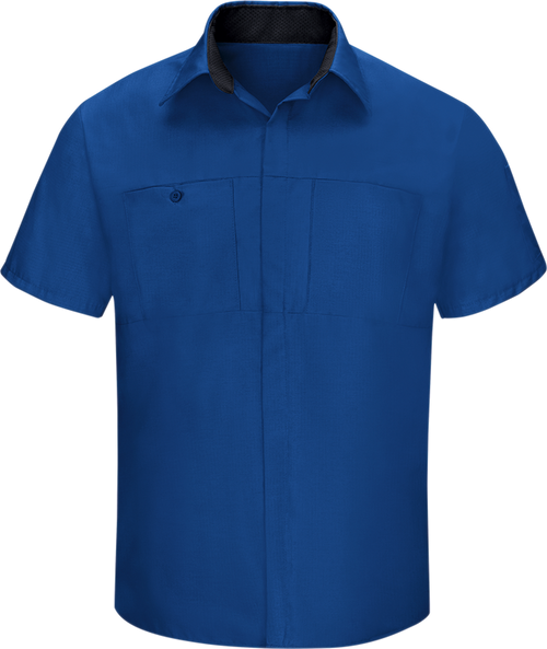 Red Kap Men's Short Sleeve Performance Plus Shop Shirt with