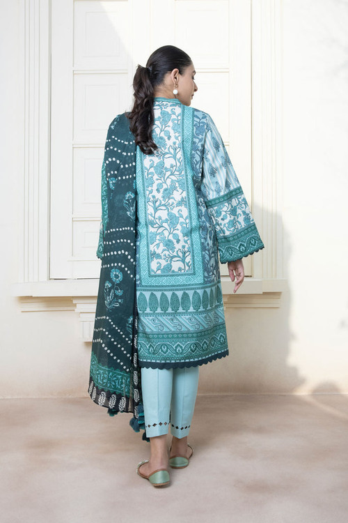Sapphire 3 Piece Custom Stitched Suit - Green - LB21628