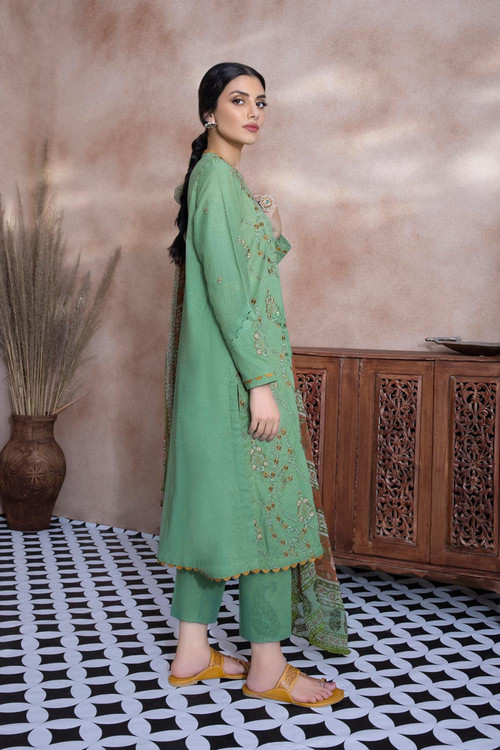 Sapphire 2 Piece Custom Stitched Suit - Green - LB21667
