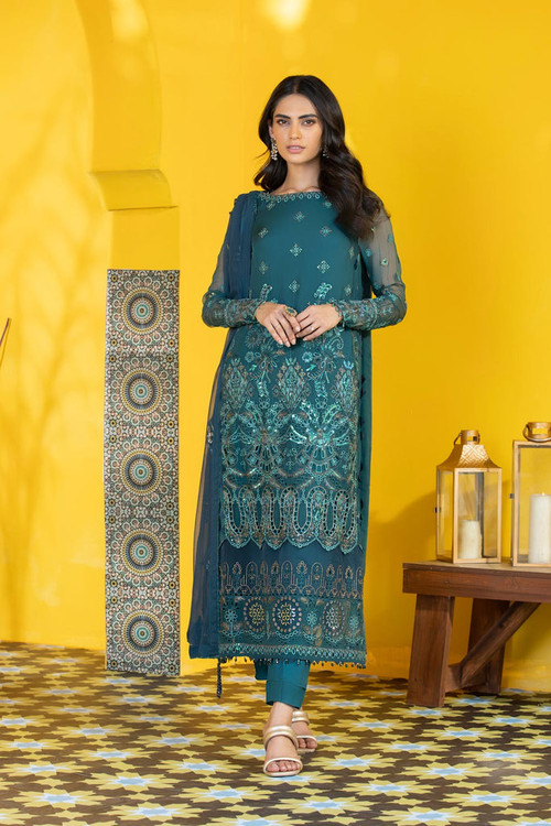 Sapphire 3 Piece Custom Stitched Suit - Green - LB21719