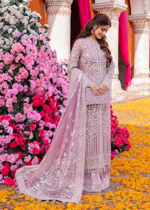 Kanwal Malik 3 Piece Custom Stitched Suit - Purple - LB28409