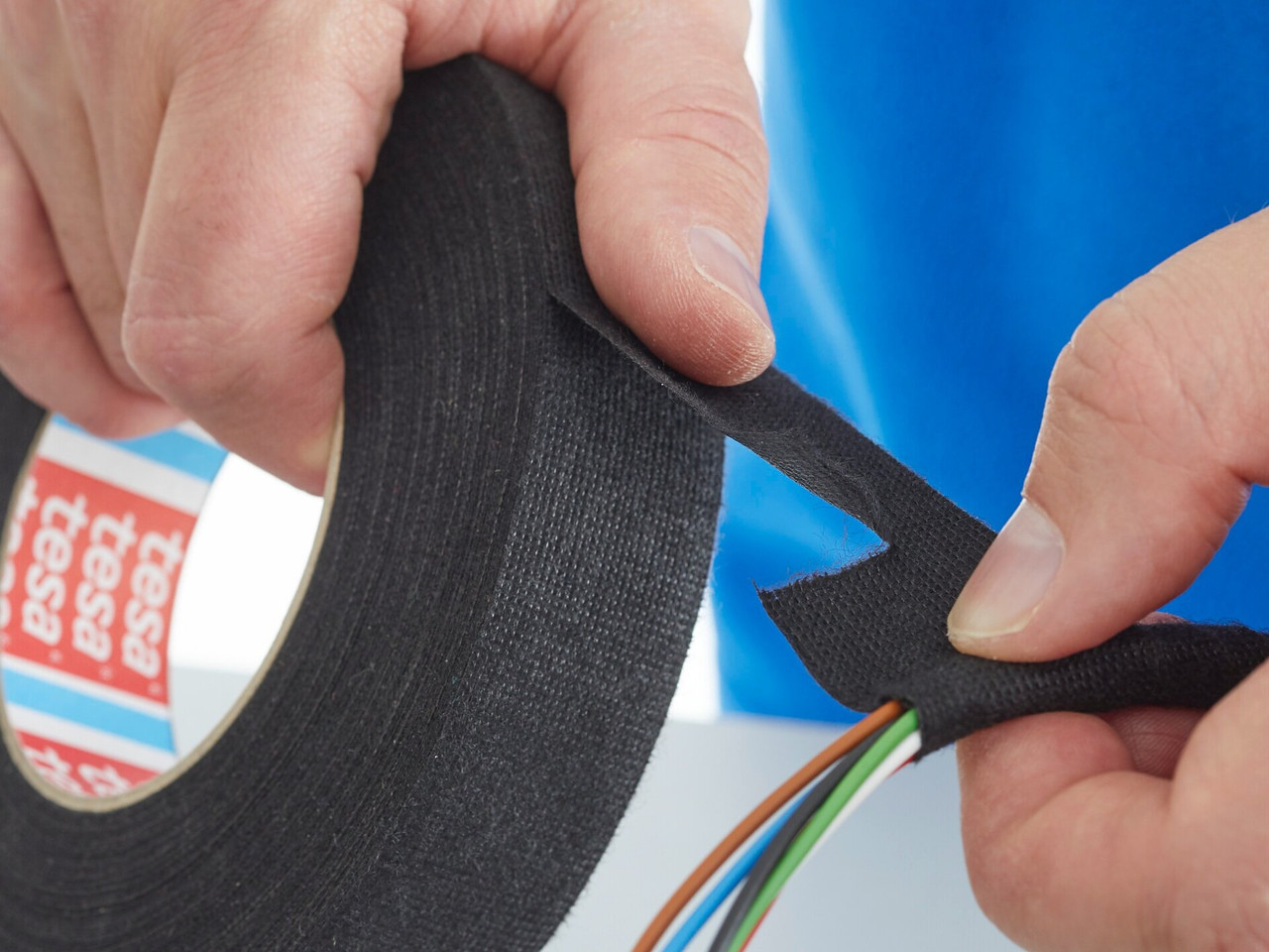 Nastro Isolante Tesa Duct 4662 In Tessuto Plastificato Trasparente 27 Mesh 48 Mm X 50 M Nero 04662 00194 01 - Foto 7