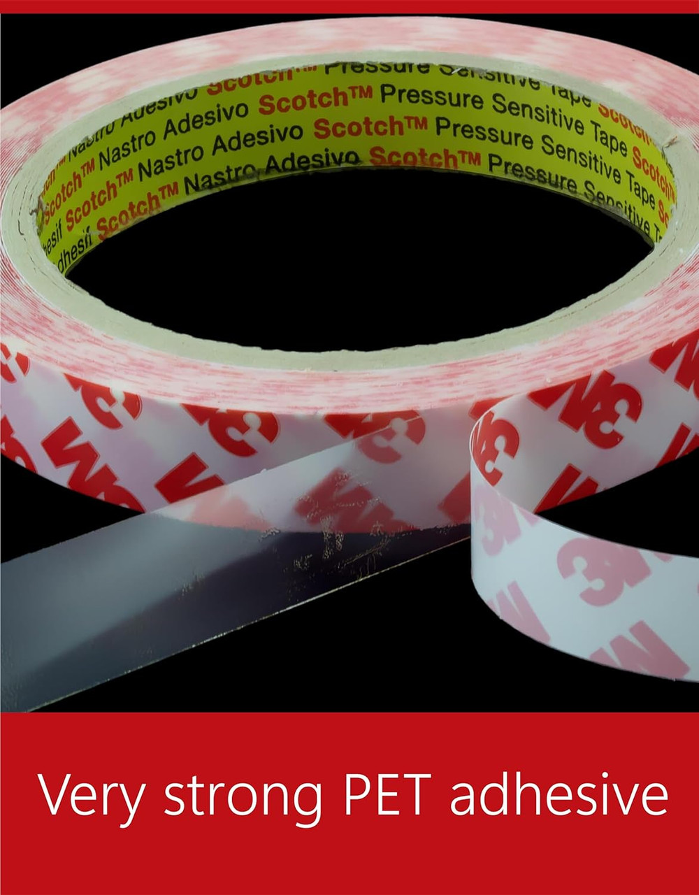 Nastro Biadesivo GPT In PET - 3mm X 50m, Adesione Forte, Resistente Fino A 150°C - Foto 10