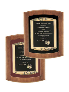 Genuine Walnut Shadow Box with Metal  Plate Frame Genuine Walnut Shadow Box with Metal  Plate Frame
