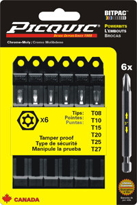 PicQuic PIQ-95004  PicQuic Security Torx MultiPack - T8-27