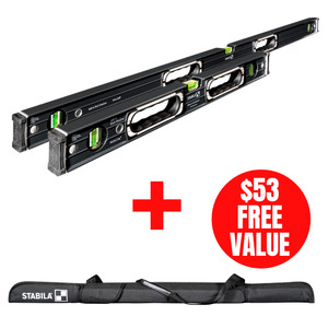 Stabila STAB-37300 196-2 Spirit Level Set - Dark Shadow