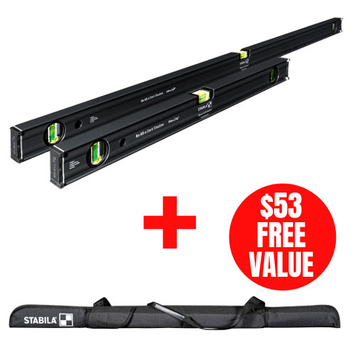 Stabila STAB-29300 80AS-2 Spirit Level Set - Dark Shadow