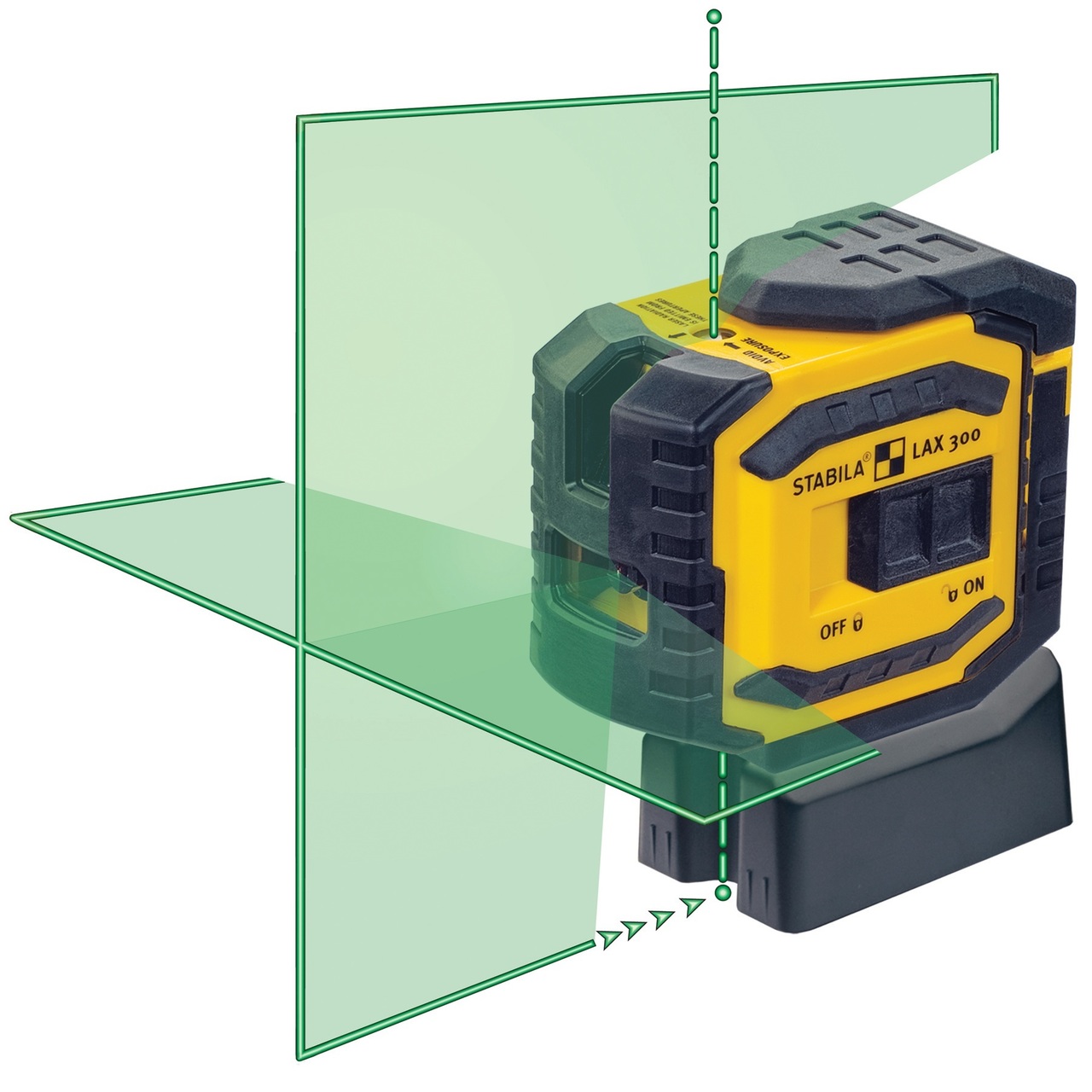 Stabila STAB-03185  LAX300G Green Beam Cross Line Plus Plumb Dots Laser Level