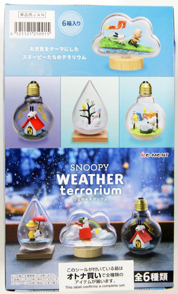 Snoopy Weather Terrarium (6 Pcs Box)
