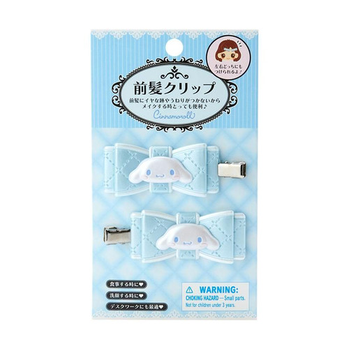 Sanrio Cinnamoroll Sanrio Bangs Clip Quilt Ribbon Hair Clip Cinnamoroll Cinnamon 2.5×5.5×0.7cm Character 027162 Sanrio