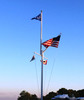 Zeus Poseidon 30' Double Mast Nautical Fiberglass Flagpole - NDM 30