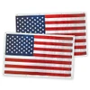 Eder Endura-Nylon American flags with top header and framed header grommets