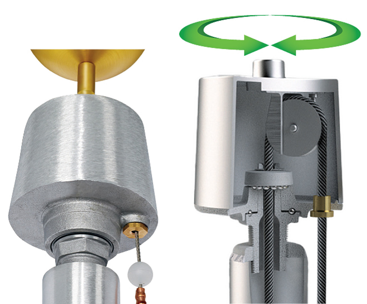 Internal Halyard Revolving Truck - Rope Halyard TRK-9660