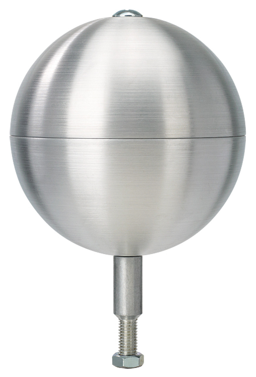 Satin Aluminum Flagpole Ball Ornament