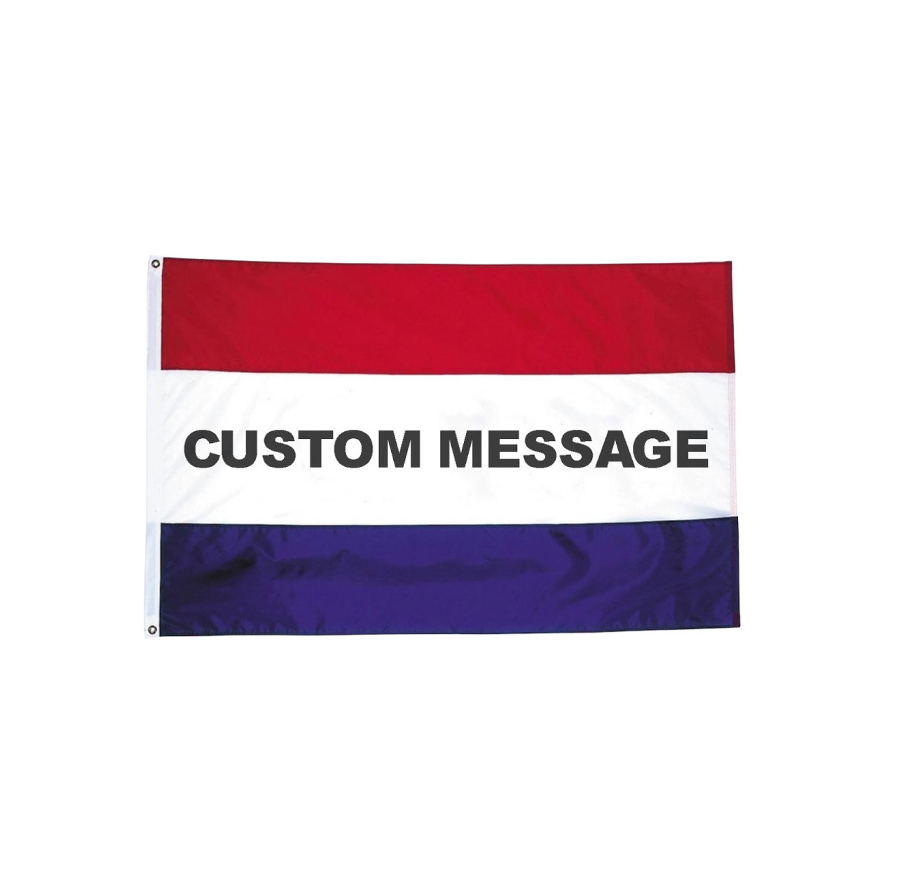 Custom Horizontal Striped Message Flags