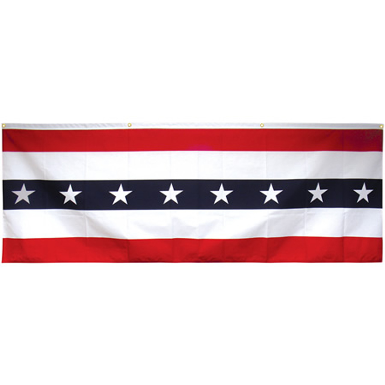 3' x 8' Cotton Patriotic Flag Flat