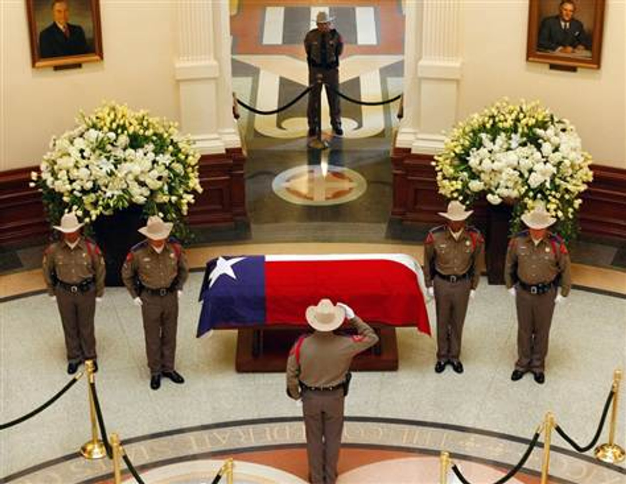 Cotton  Texas Interment Flag - Casket Flags